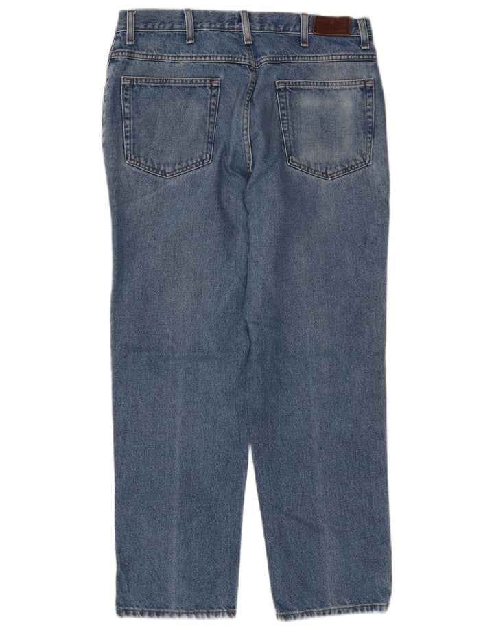 L.L.BEAN Calça jeans masculina clássica de ajuste reto W34 L29 algodão azul