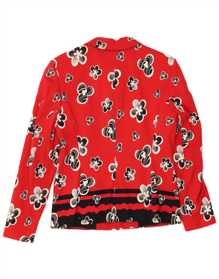 Jaqueta Blazer Mondi Masculina com 4 Botões EU 38 Médio Vermelho Floral