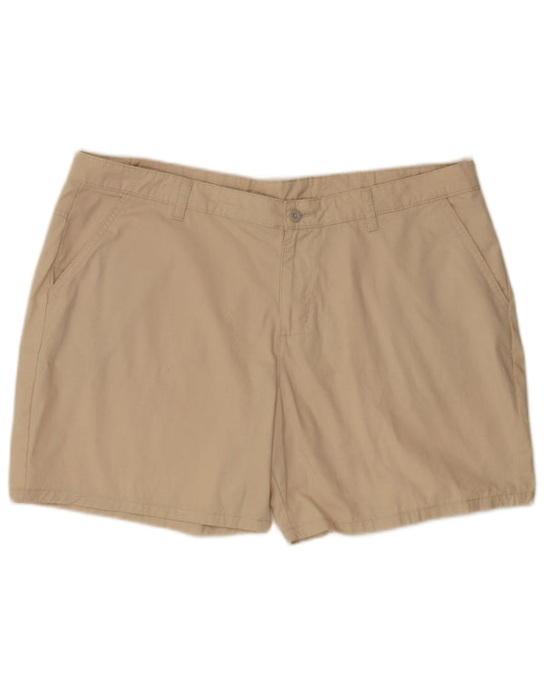 Mountain Warehouse Shorts Chino Feminino Regular UK 18 XL W38 Algodão Bege