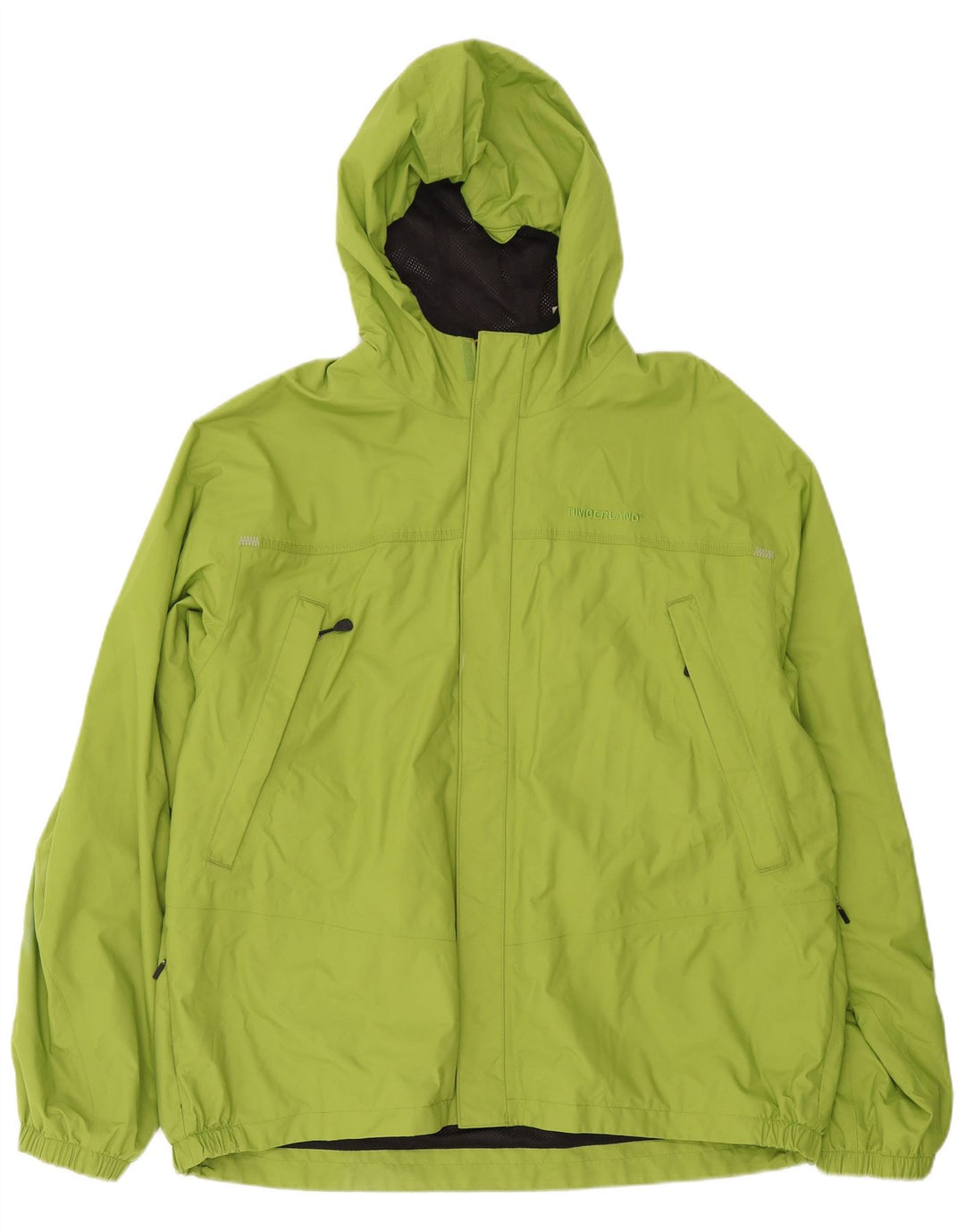 Jaqueta de chuva masculina Timberland com capuz UK 44 2XL poliéster verde