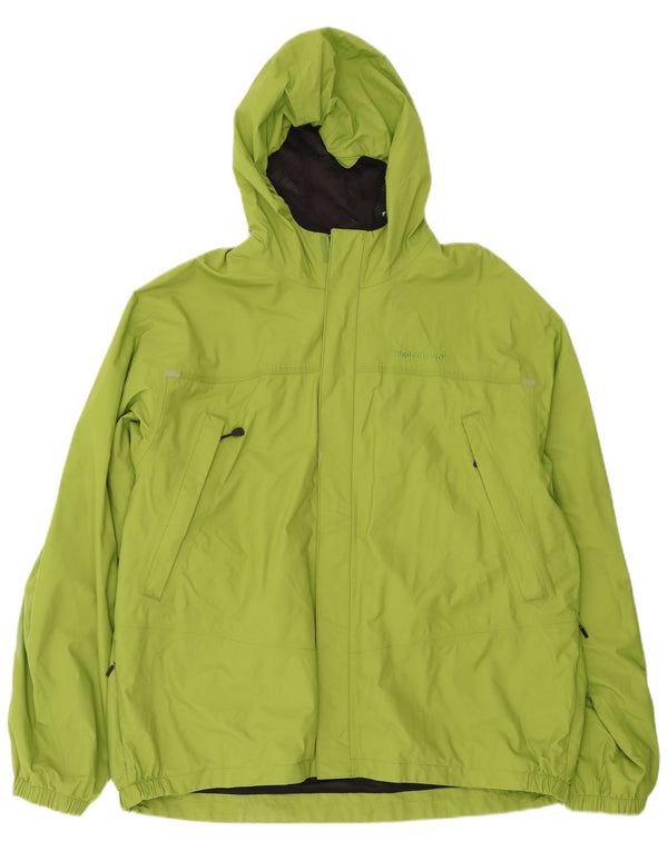 Jaqueta de chuva masculina Timberland com capuz UK 44 2XL poliéster verde