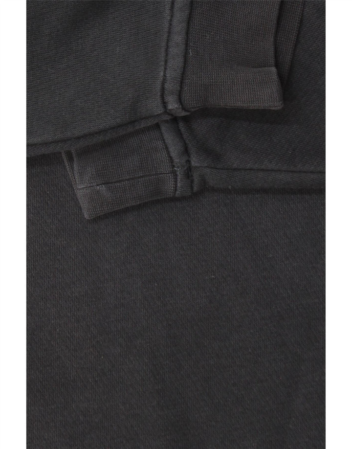 ADIDAS Mens Graphic Sweatshirt Jumper Pequeno Algodão Preto