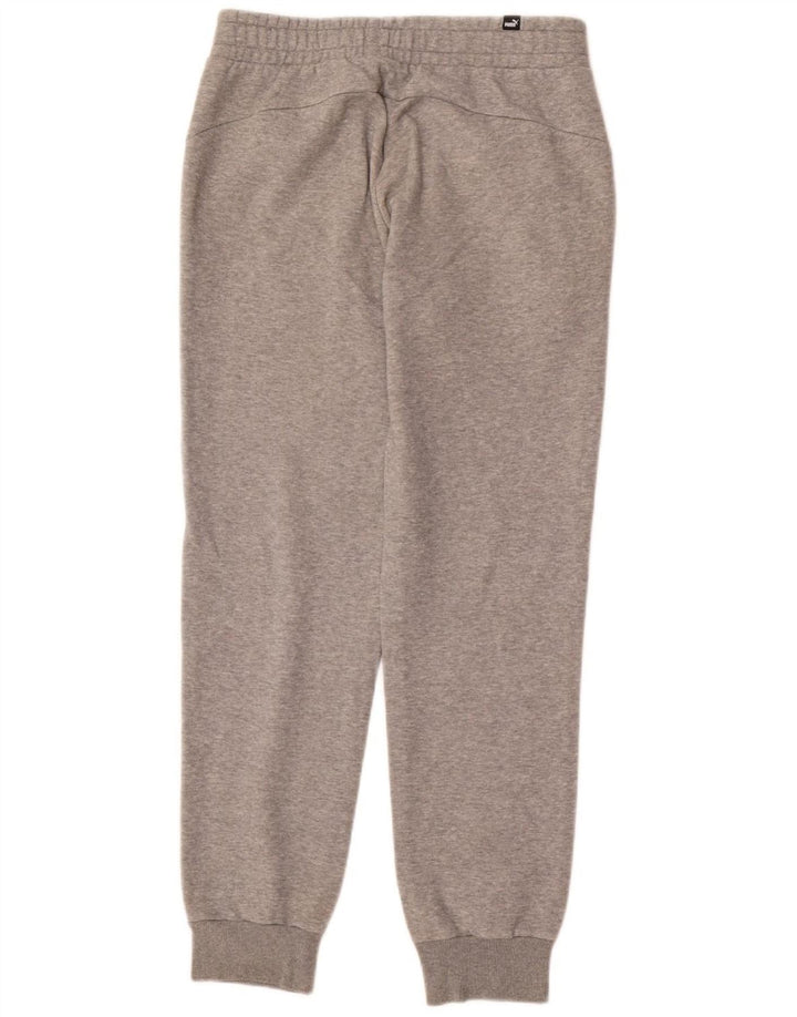 Calça de treino masculina PUMA joggers algodão cinza médio