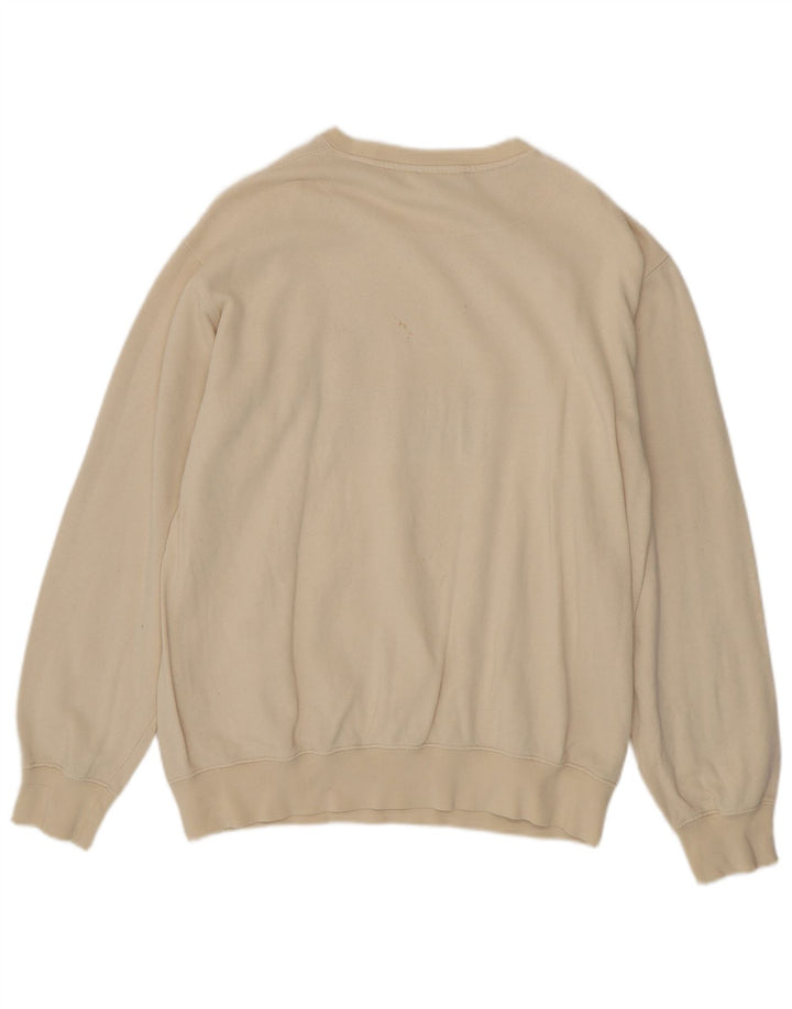 PUMA Mens Graphic Moletom Jumper Médio Off White