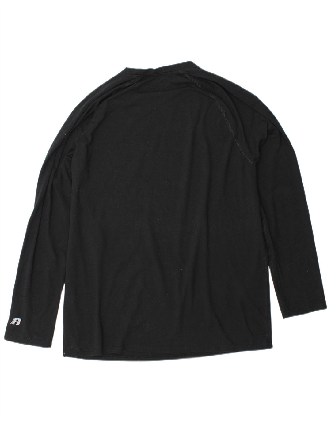 RUSSELL ATLÉTICO Masculino Dri-Power Top Manga Longa XL Preto Poliéster