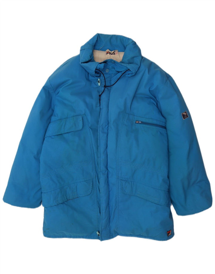 Casaco acolchoado masculino Fila IT 52 grande azul