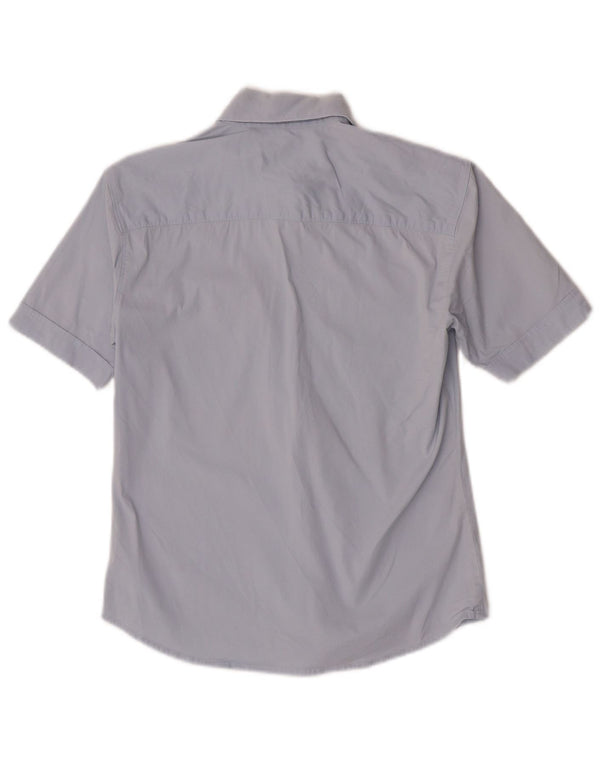 Camisa feminina de manga curta Carhartt UK 8 pequena azul