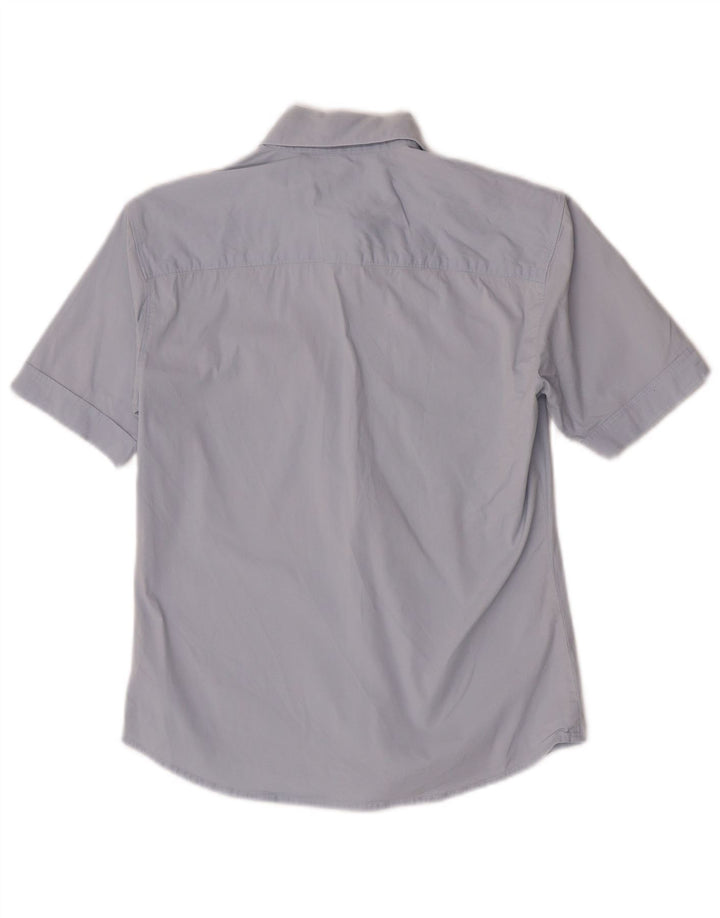 Camisa feminina de manga curta Carhartt UK 8 pequena azul