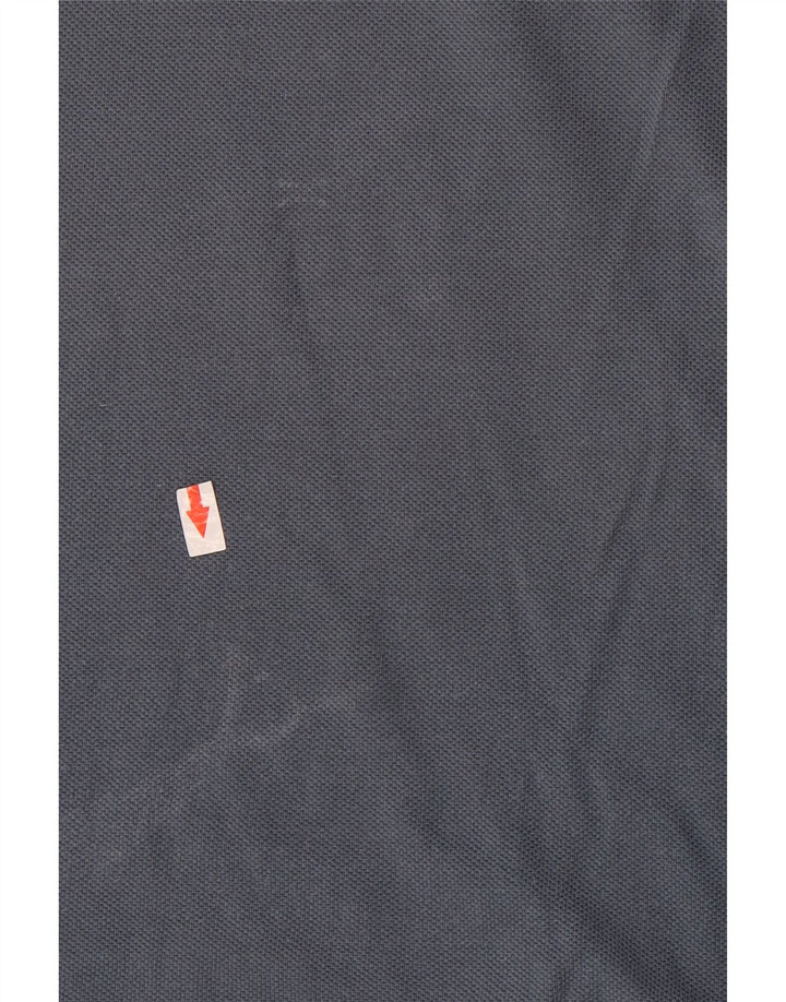 Camisa polo masculina Lacoste tamanho 6 XL cinza algodão