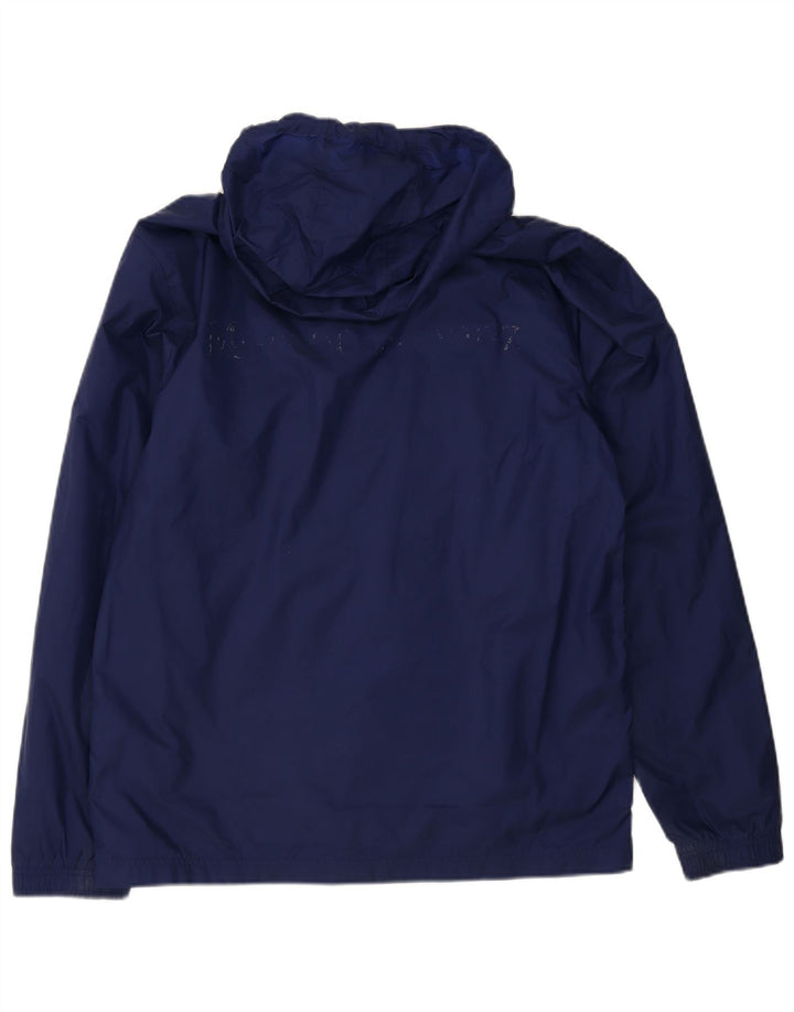 ADIDAS Mens Graphic Rain Jacket UK 38 Médio Azul Marinho