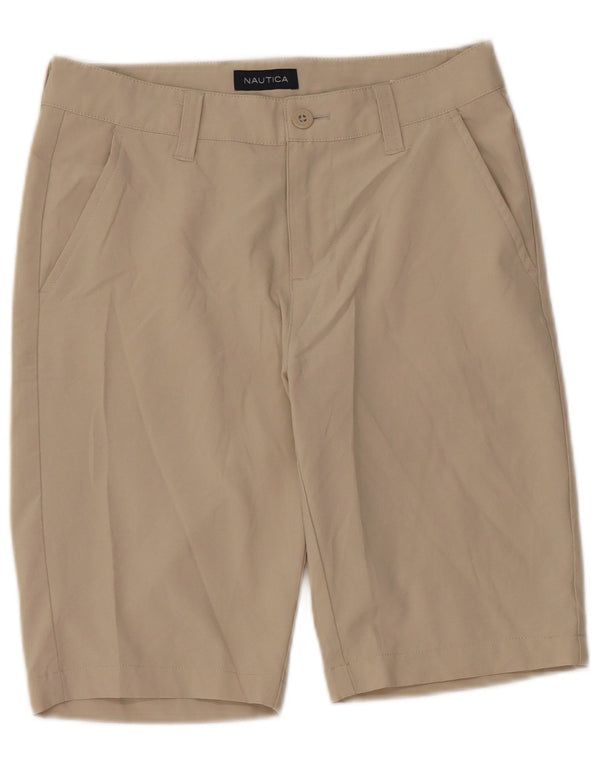 Nautica Boys Chino Shorts 13-14 Anos W26 Poliéster Bege