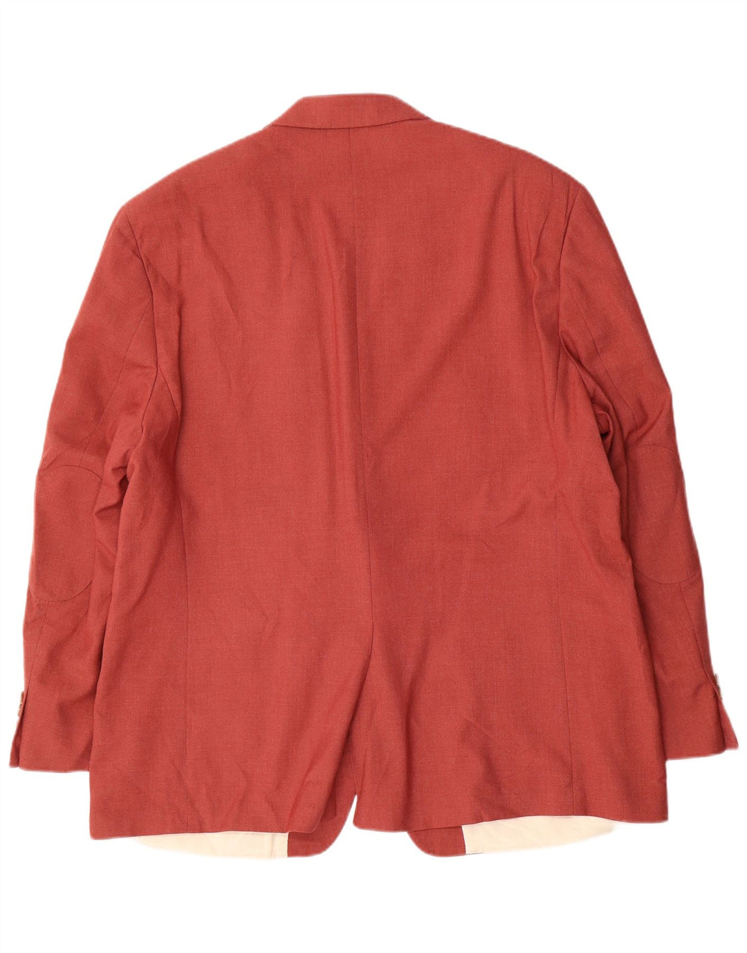 Jaqueta blazer masculina Ralph Lauren com 2 botões Reino Unido 48 3XL poliéster vermelho