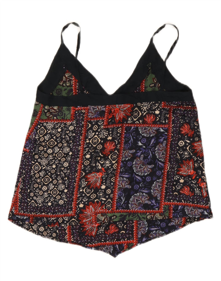Zara Womens Cami Top UK 6 XS Multicolorido Floral