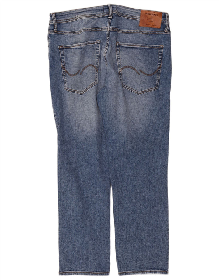 Jack & Jones Masculino Tim Straight Jeans W36 L30 Azul Algodão