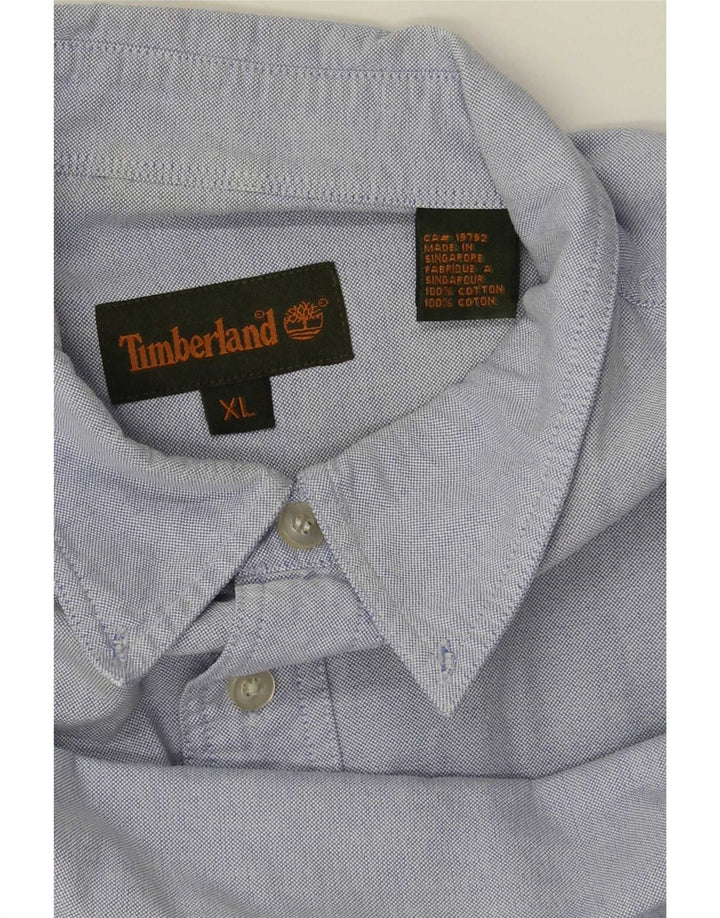 Camisa masculina Timberland XL azul algodão