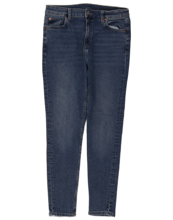Jeans Marks & Spencer feminino slim UK 14 médio W30 L26 algodão azul
