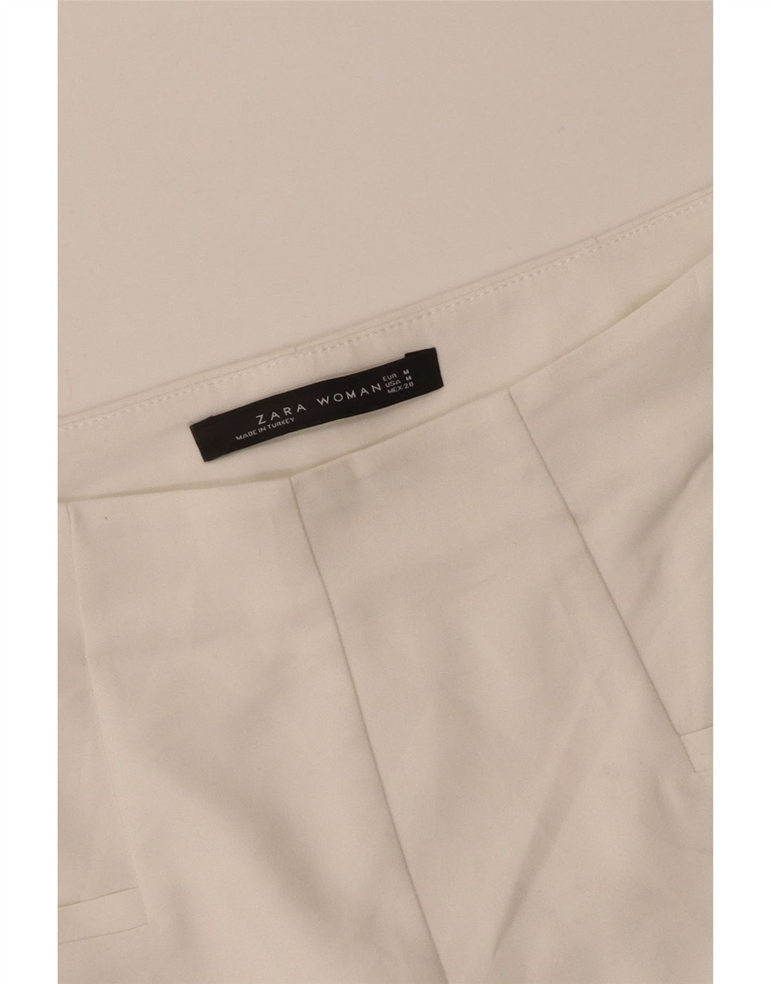 Zara Shorts feminino casual médio W28 branco