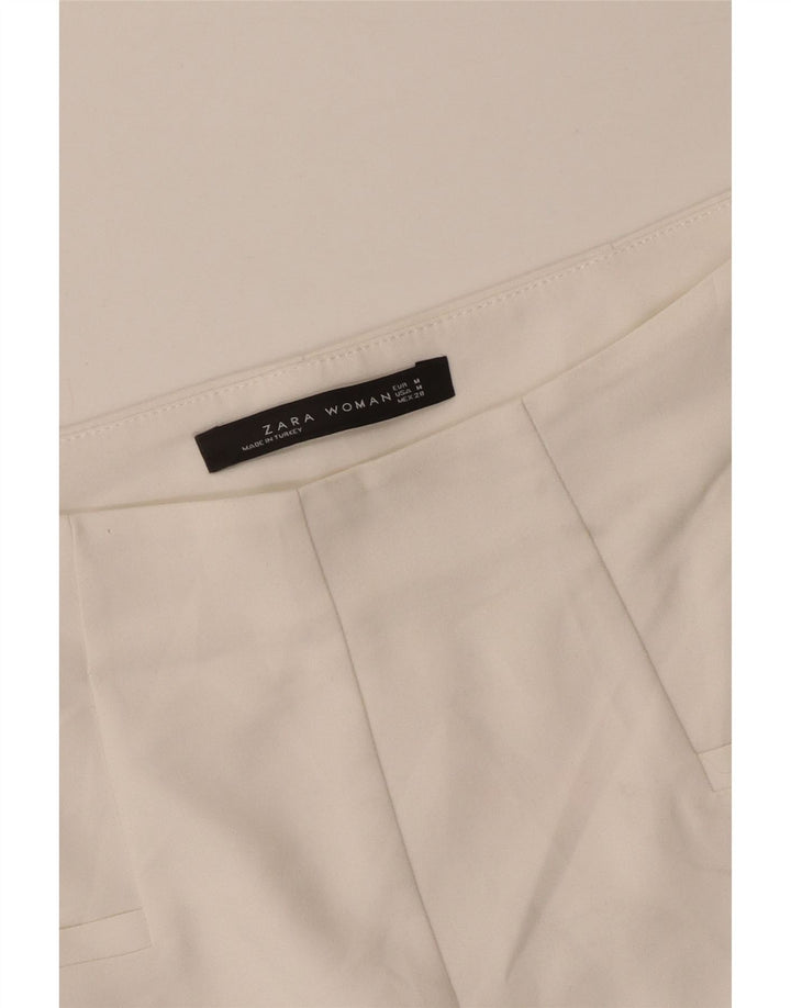 Zara Shorts feminino casual médio W28 branco