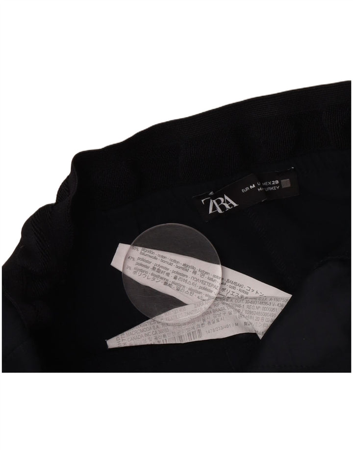 Zara Calça Chino Feminina Slim Médio W30 L28 Algodão Preto