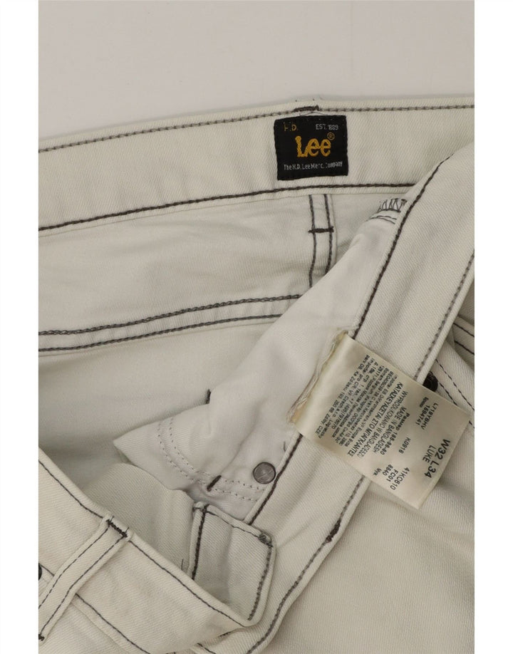 Lee Mens Jeans Slim W32 L29 Branco