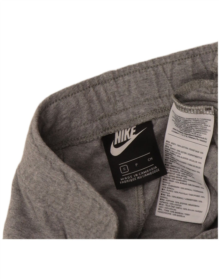 Nike Mens Sport Shorts Pequeno Algodão Cinza