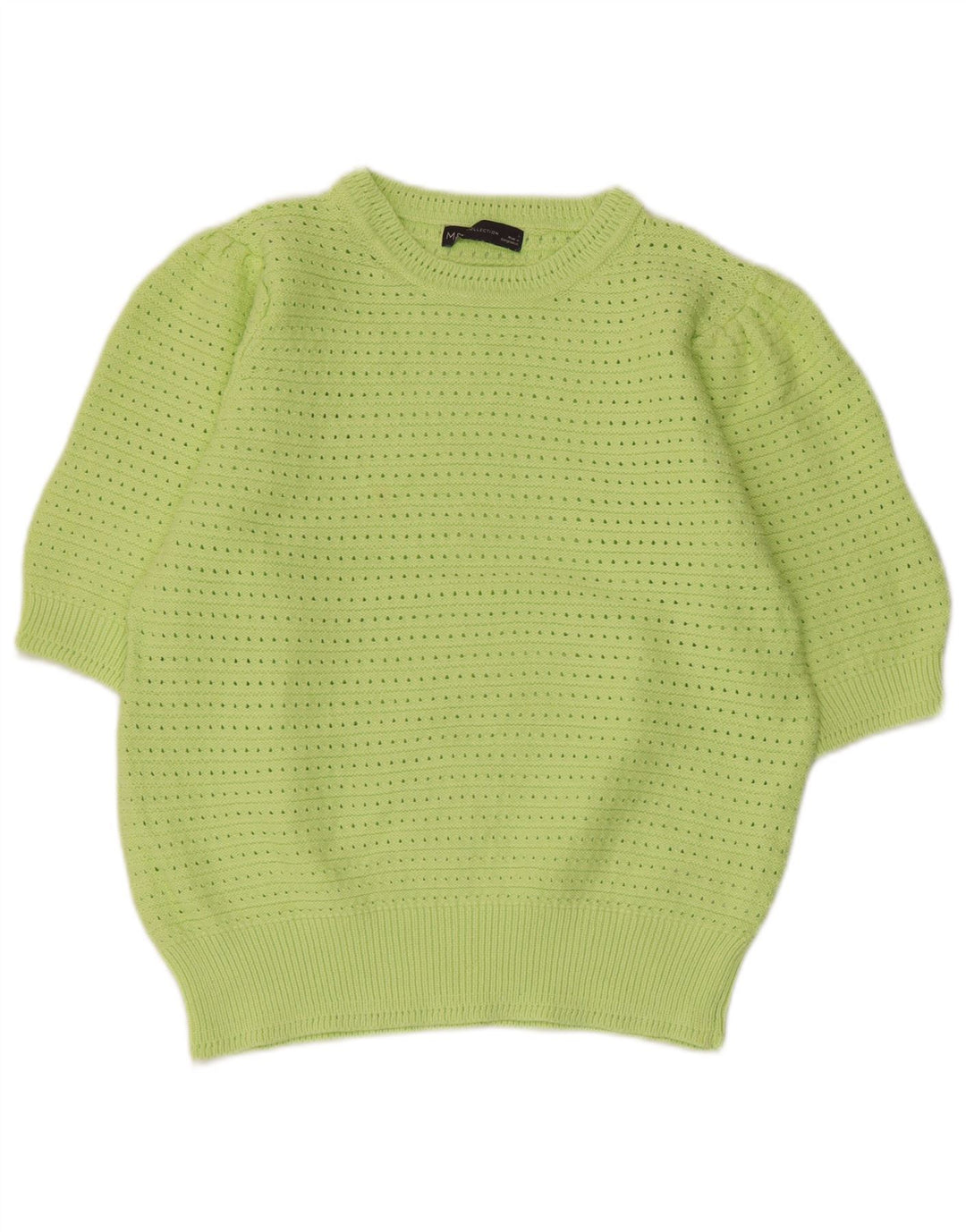 Suéter feminino MARKS & SPENCER com gola redonda Reino Unido 14 grande verde