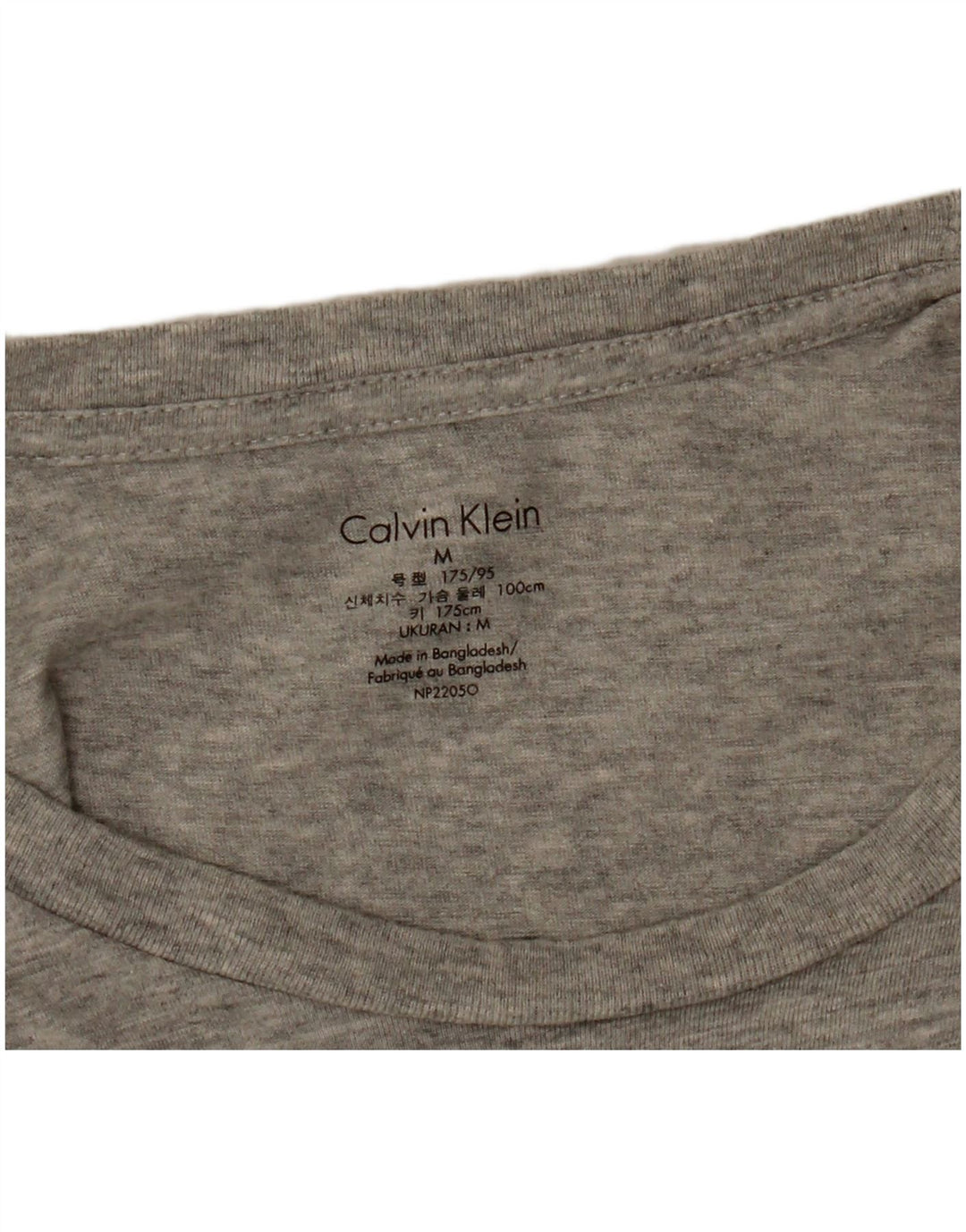 Camiseta masculina CALVIN KLEIN cinza médio