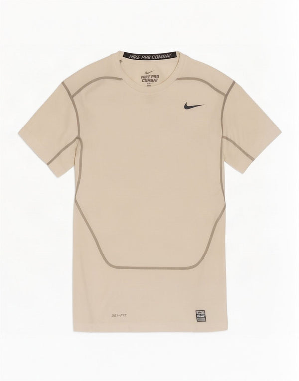 Camiseta feminina Nike Dri Fit Top UK 14 grande poliéster branco