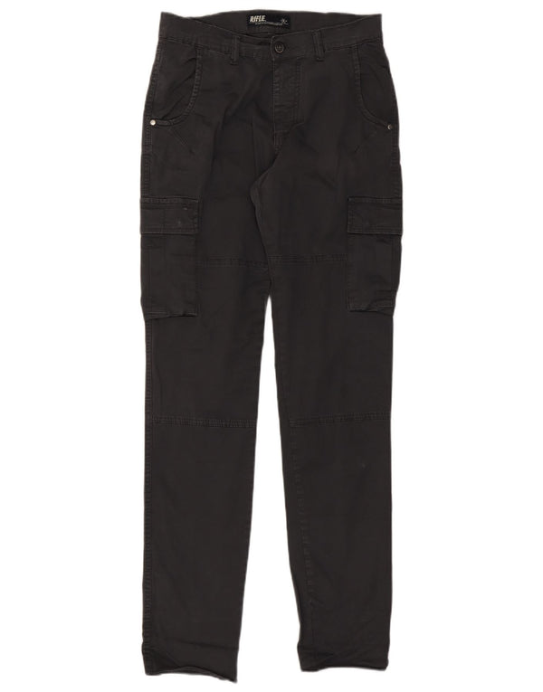 Calças cargo slim masculinas Rifle W32 L33 algodão cinza