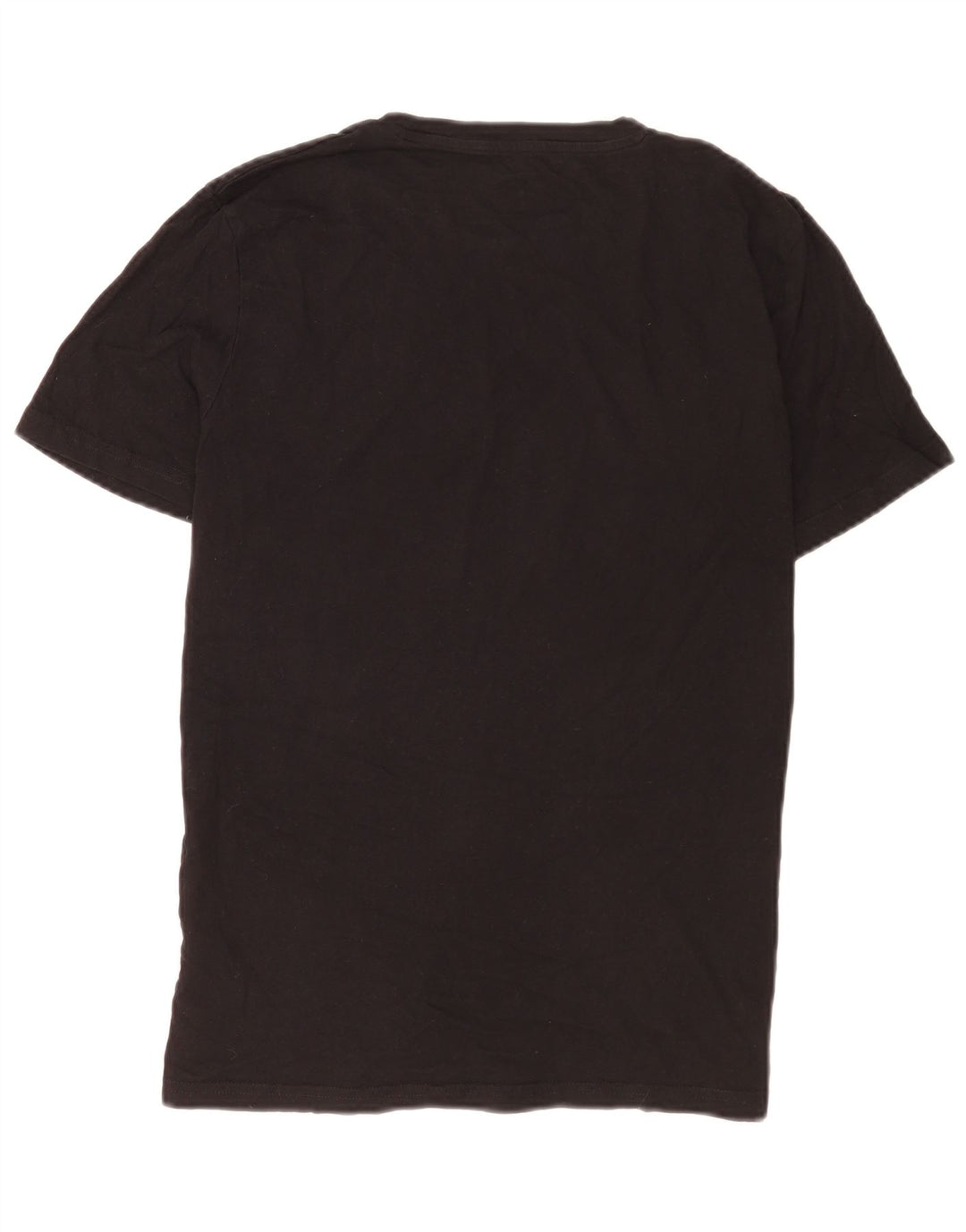 Camiseta gráfica masculina Jack & Jones Top médio algodão preto