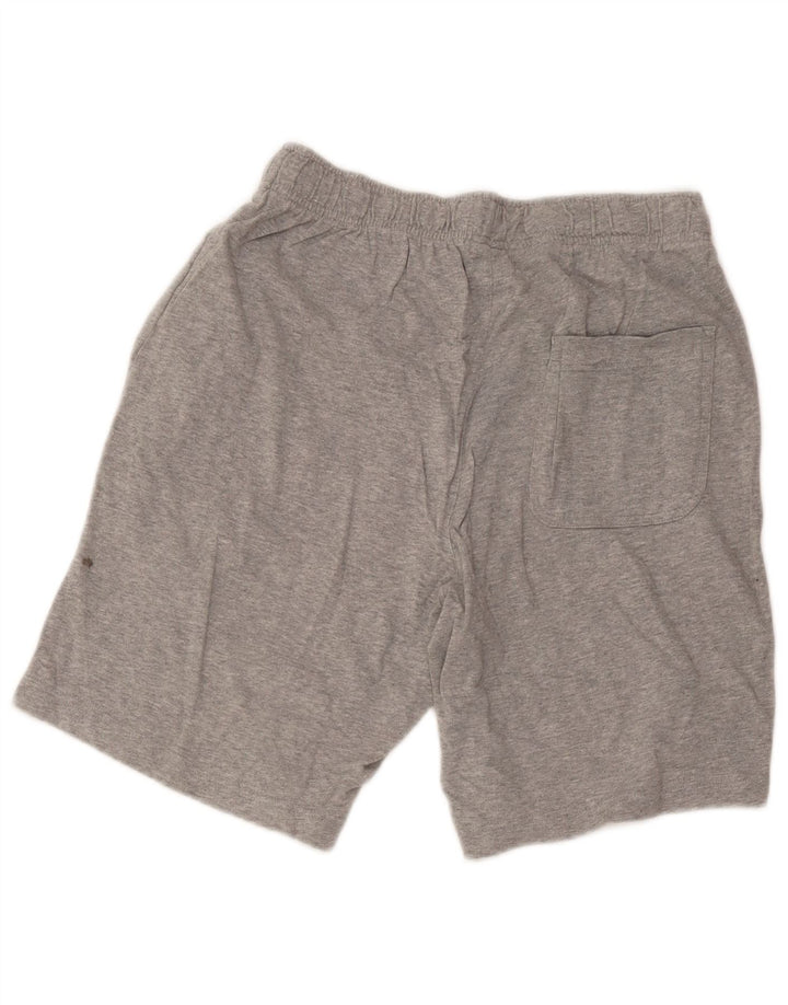 Shorts esportivos masculinos Nike pequenos algodão manchado cinza