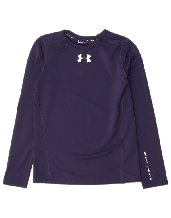 Under Armour Boys Graphic Top manga comprida 11-12 anos grande azul marinho