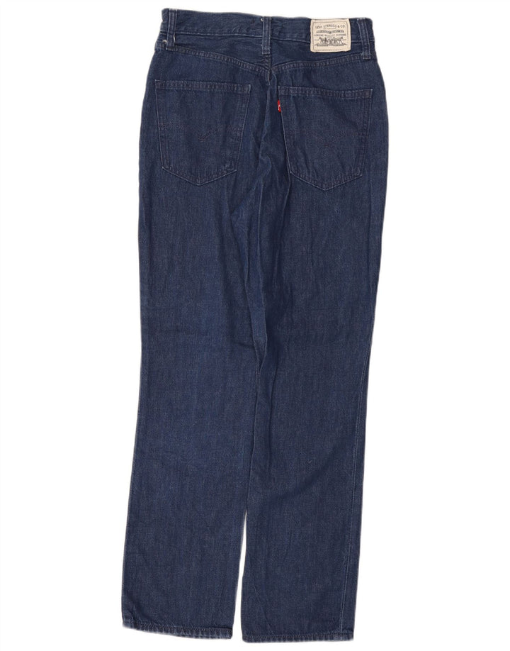 Jeans retos femininos Levi's W27 L29 algodão azul marinho