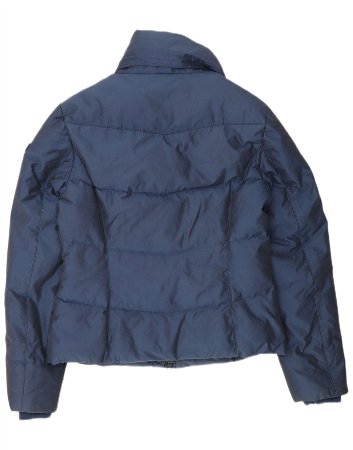 Jaqueta acolchoada feminina Woolrich Reino Unido 16 grande algodão azul marinho