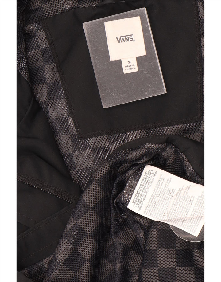 Capa de chuva com capuz feminino Vans UK 14 médio preto poliéster
