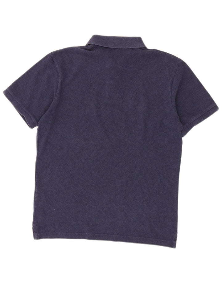 Camisa polo masculina Gant pequena algodão azul marinho