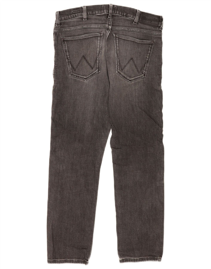 Wrangler Mens Larston Slim Jeans W32 L28 Algodão Cinza
