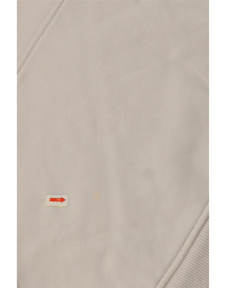 ADIDAS Mens Graphic Hoodie Jumper Médio Cinza Colourblock Algodão