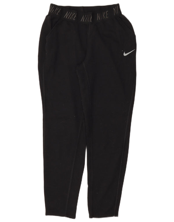 Calça esportiva feminina Nike Dri Fit Graphic UK 10 pequena preta