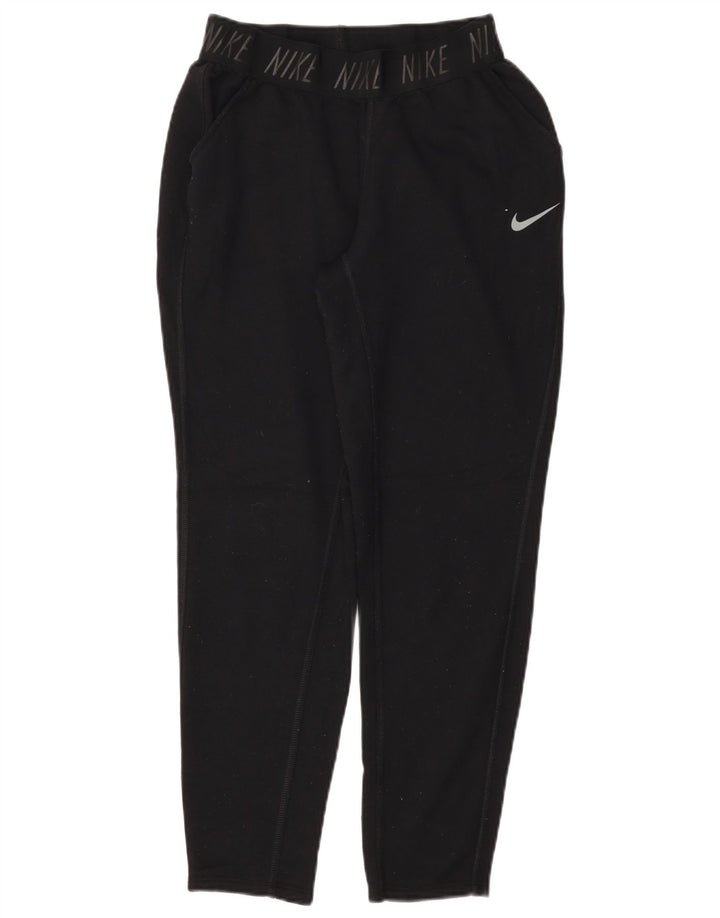 Calça esportiva feminina Nike Dri Fit Graphic UK 10 pequena preta