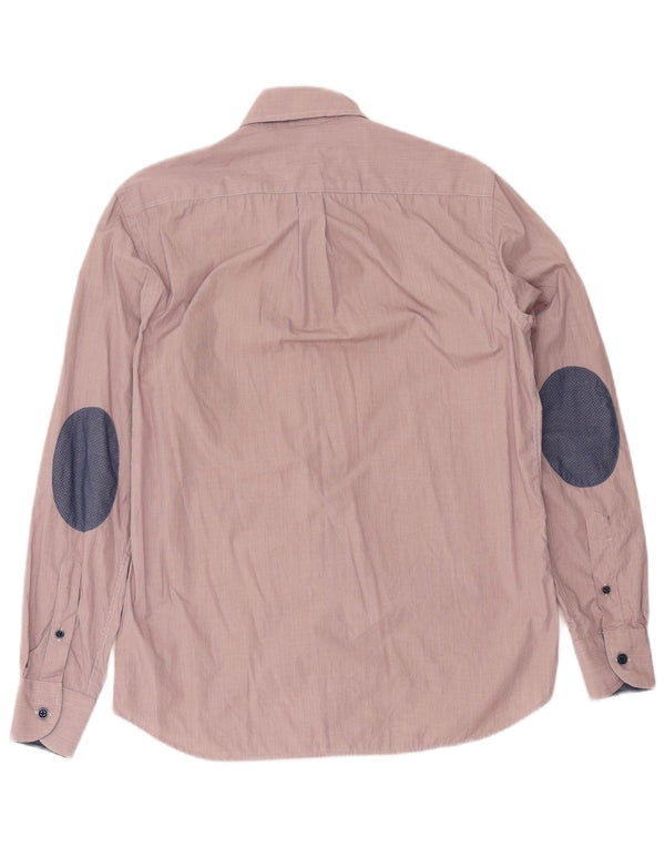Harmont & Blaine Mens Regular Fit Shirt Small Pink Pinstripe Cotton