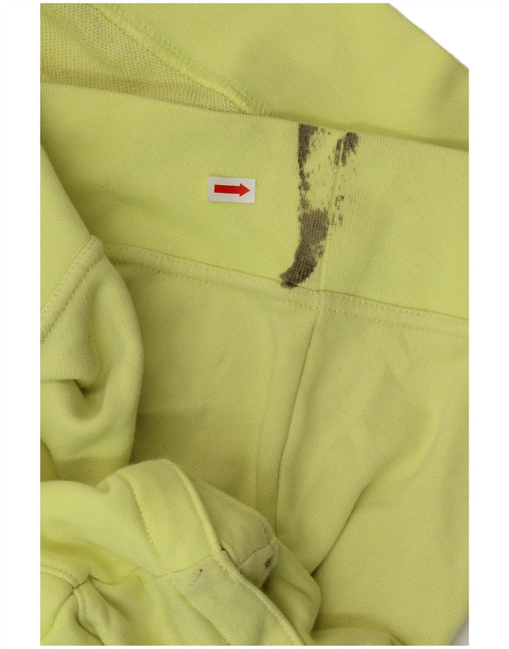 ADIDAS Womens Oversized Short Sleeve Hoodie Jumper UK 28/30 3XL Amarelo