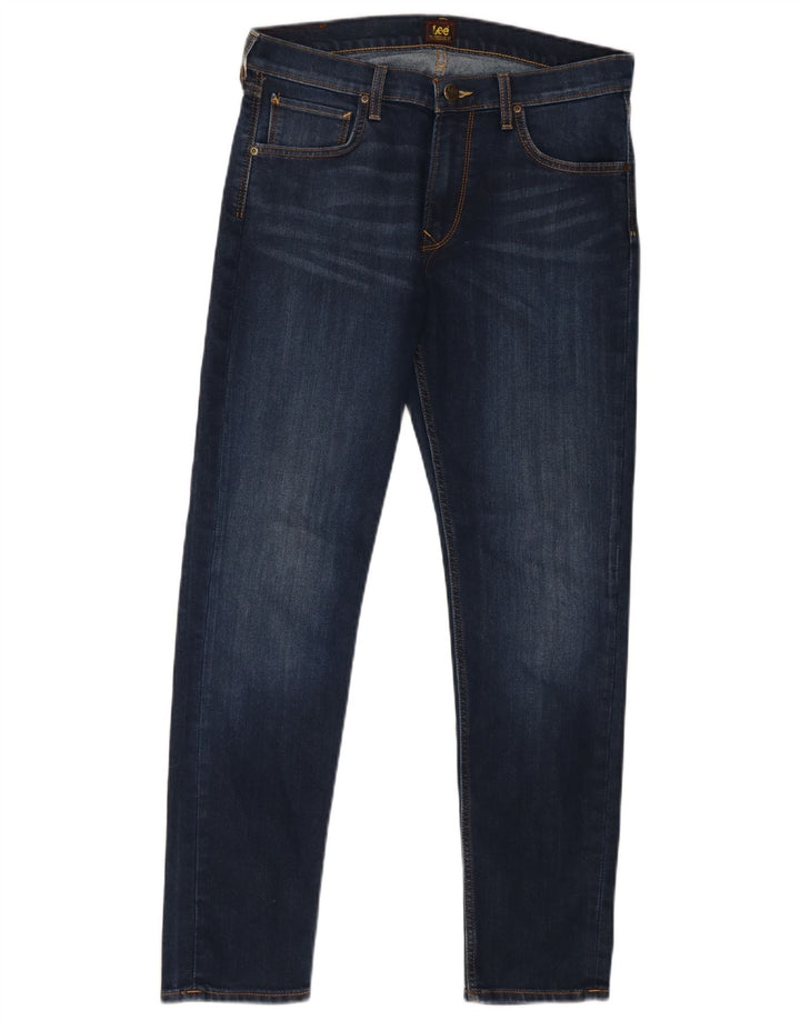 Calça jeans feminina LEE Arvin Slim W32 L30 azul marinho algodão