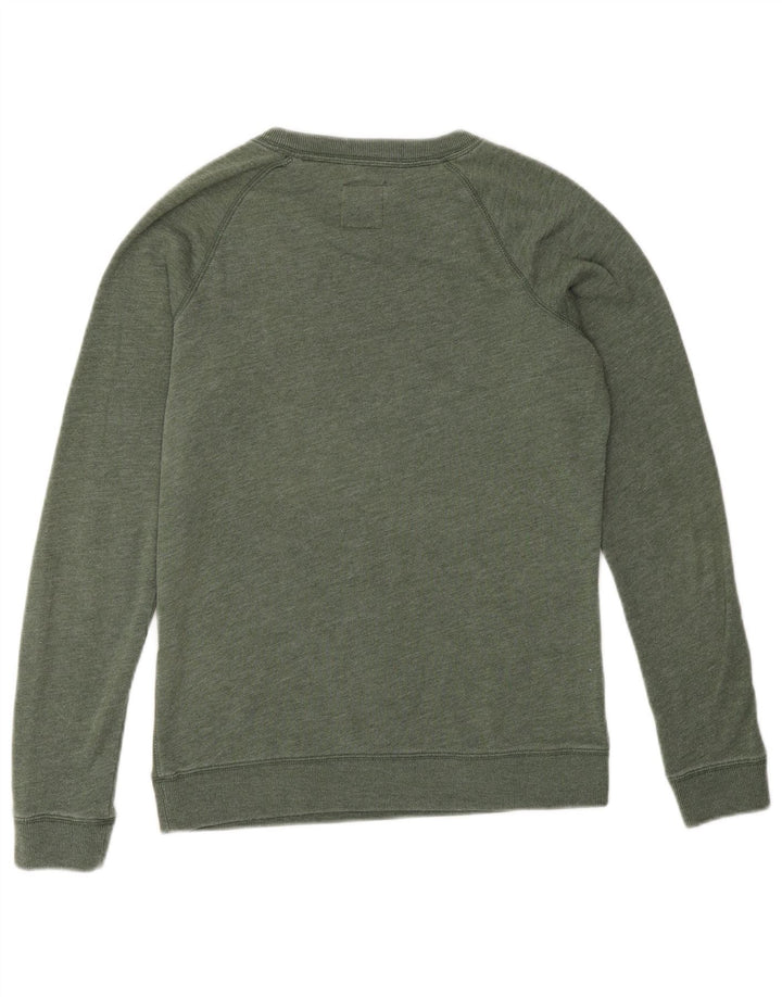 Suéter feminino JACK WILLS Reino Unido 8 pequeno algodão verde