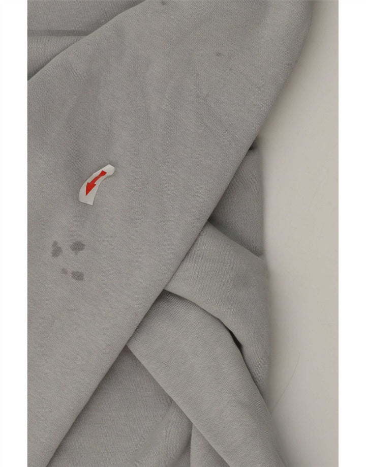 Moletom gráfico masculino Nike Jumper grande cinza colorblock algodão