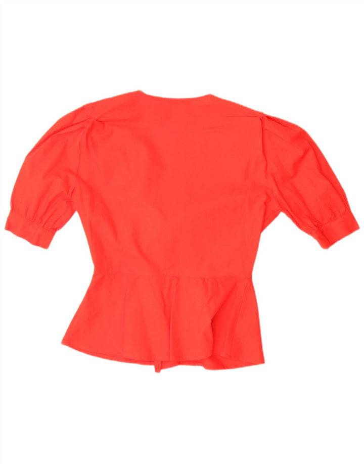 Conjunto de saia feminina vintage de 2 peças IT 42 médio W28 vermelho