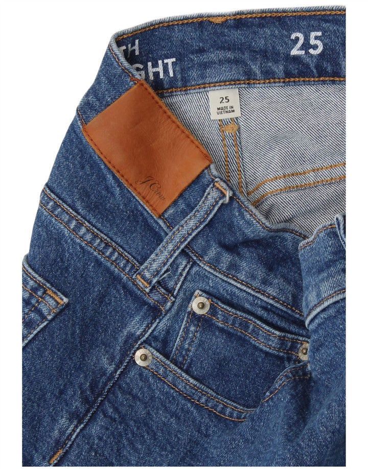 J. CREW Jeans retos femininos W25 L30 azul