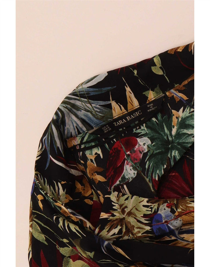Macacão feminino Zara UK 14 médio multicolorido floral havaiano