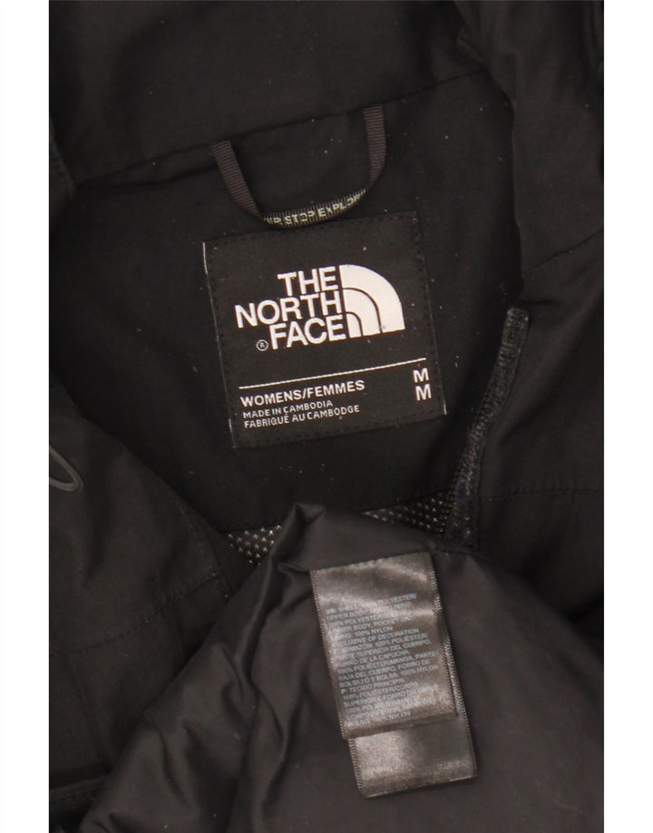Jaqueta de chuva com capuz feminina The North Face UK 14 poliéster preto médio