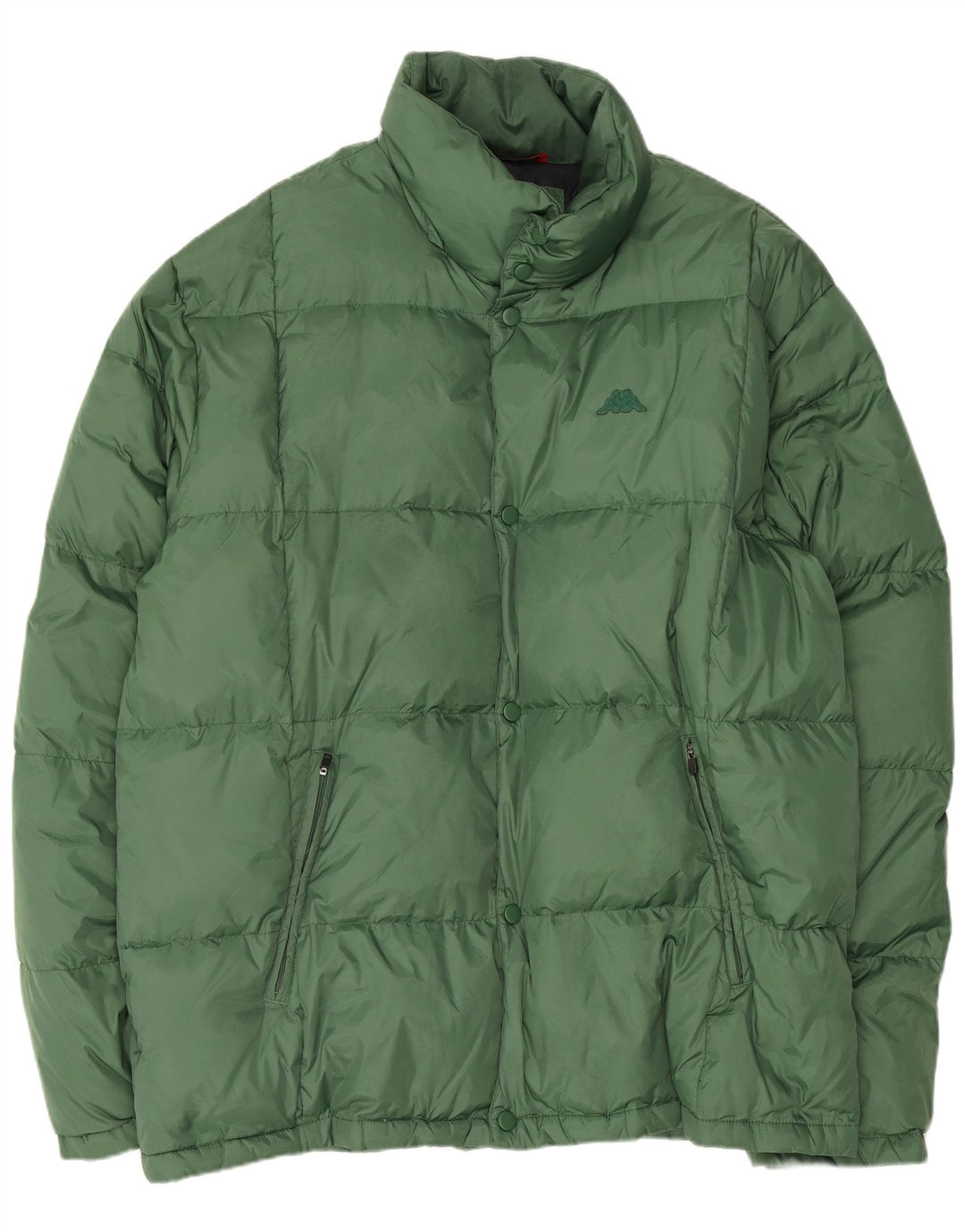 Jaqueta acolchoada masculina Kappa UK 46 3XL poliamida verde